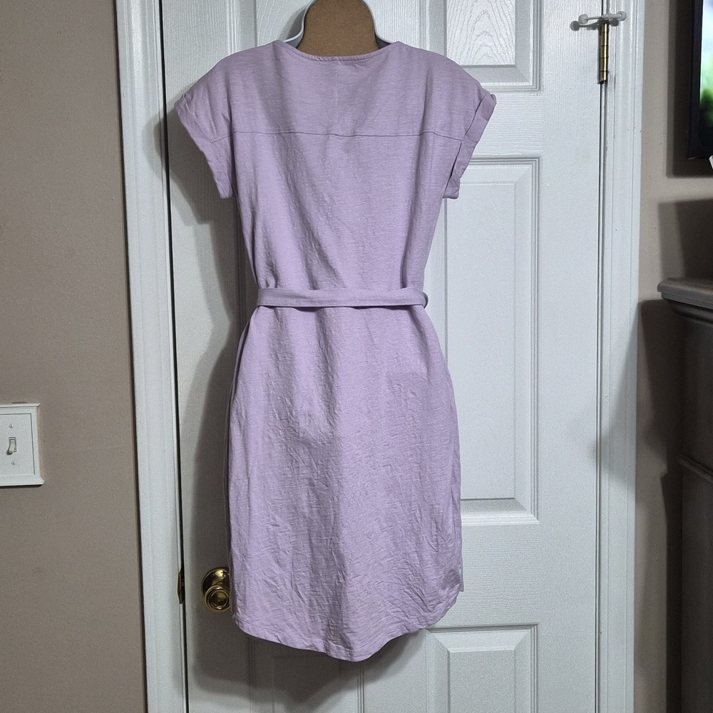 NWOT Sonoma Tie Waist Dress Lavender Size XS - Picture 2 of 7